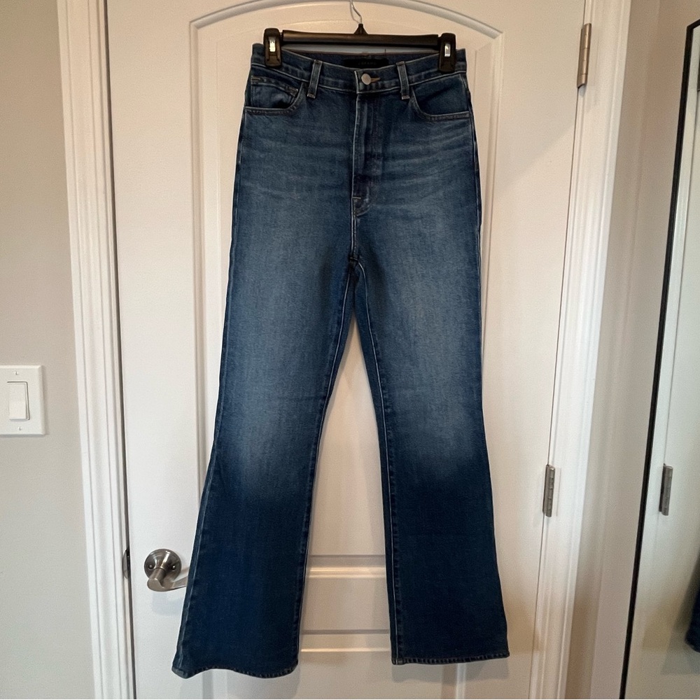 J Brand Runway Boot Cut Metropole High Rise Stretch Denim 30” inseam Size 26